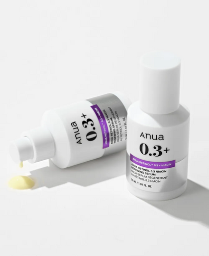 ANUA Retinol 0.3% + Niacin Renewing Serum 30ml 아누아 레티놀 0.3 + 나이아신 리뉴잉 세럼 30ml