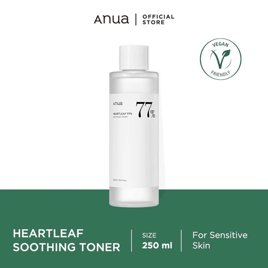 ANUA HEARTLEAF 77% SOOTHING TONER 250ML 아누아 어성초 77% 진정 토너 250ML