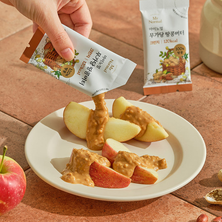 My Normal 100% Unsweetened Peanut Butter Sticks Salty / Crunchy / Creamy 20g x 10 Sticks 마이노멀 100% 무가당 땅콩버터 스틱 솔티/크런치/크리미 20g X 10개입