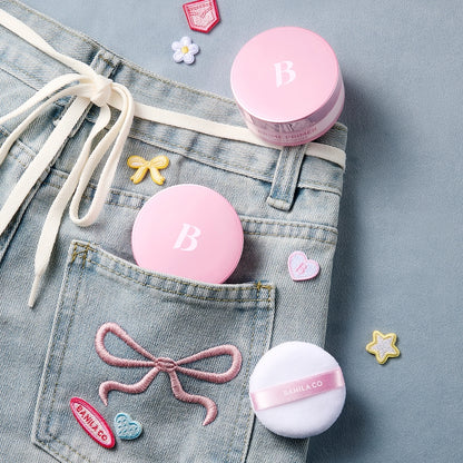 BANILA CO Prime Primer Finish Powder Pink Denim Limited Edition 바닐라코 프라임 프라이머 피니쉬 파우더 핑크 데님 한정 에디션