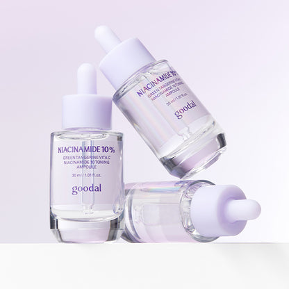 GOODAL Green Tangerine Vita C Niacinamide 10% Blemish Toning Ampoule 30ml 구달 청귤 비타C 나이아신아마이드 10 흔적앰플 30ml