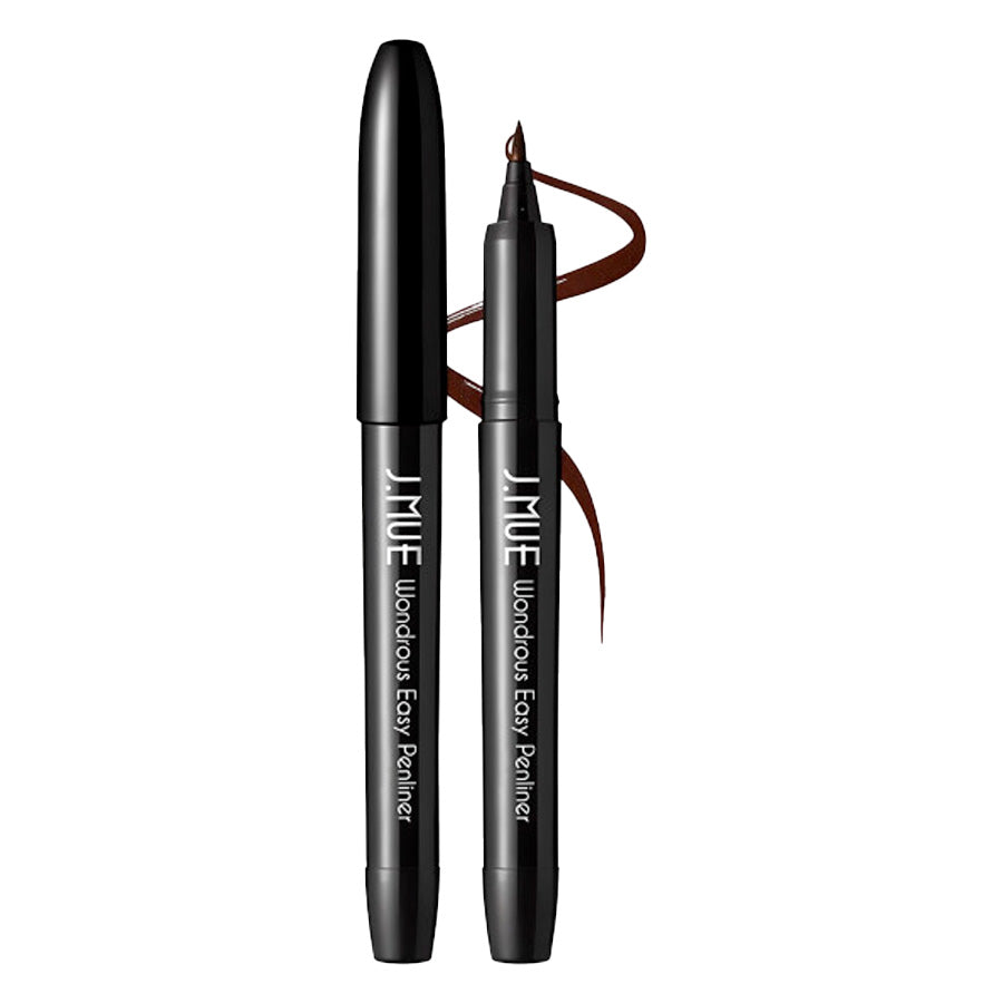 J.MUE Wondrous Easy Penliner Black / Brown 제이뮤 원더러스 이지 펜 아이라이너 블랙 / 브라운 절대 번짐없는 타투 붓펜 Easy Eyeliner
