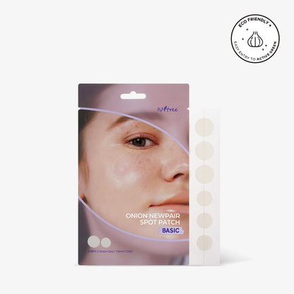 [PACK OF 3] Isntree Onion Newpair Spot Patch Basic 24Patch (10mm x 12EA / 12mm x 12EA) 이즈앤트리 어니언 뉴페어 스팟 패치 베이직 24패치 (10mm x 12EA / 12mm x 12EA)