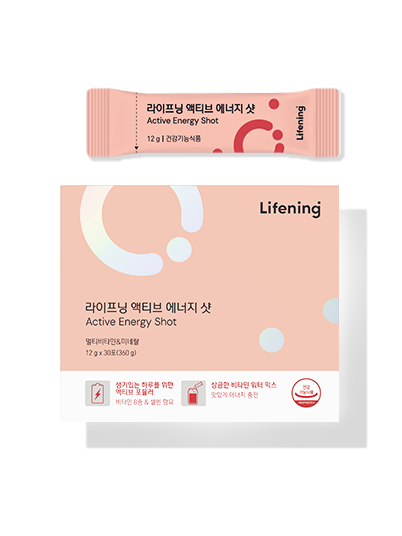 INCELLDERM Lifening Active Energy Shot 12g X 30 Stick 인셀덤 라이프닝 액티브 에너지 샷 12g X 30포