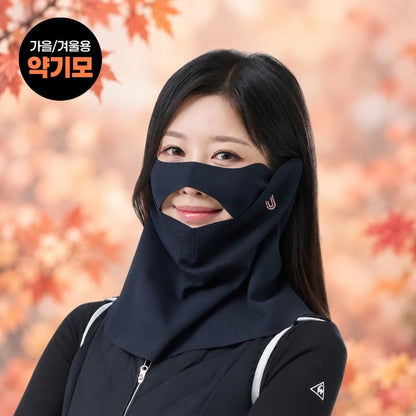 U2SPORTS ML11W Doublero Fleece-Lined Double-Layer UV Protection Sports Mask Face & Neck Cover UPF 50+ Ski Golf Face Cover 유투스포츠 ML11W 더블로 약기모 편안한 보온 마스크 UPF 50+ UV Blocking lightweight warmth breathable Face & Neck Cover 겨울 스키 골프 낚시 테니스 등산 사이클 귀 보온 김서림방지