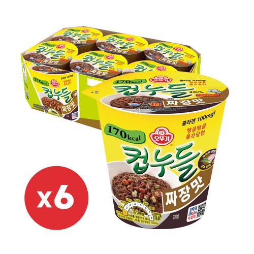 [PACK OF 6] OTTOGI Cup Noodle Jjajang 오뚜기 컵누들 짜장맛