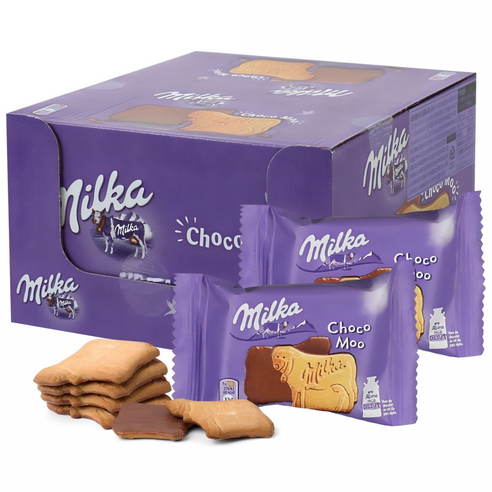 Milka Choco Moo Alpine Milk Chocolate Cookies 40g x 24 Packs 밀카 초코 무 40g x 24 Packs
