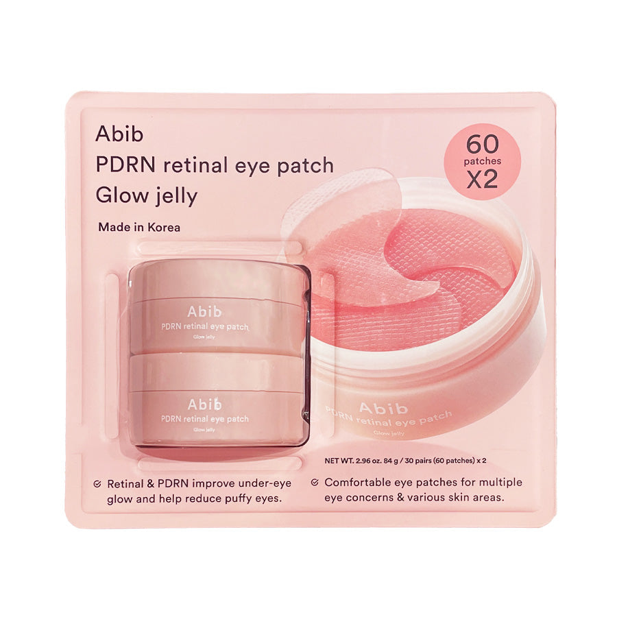 Abib PDRN Retinal Eye Patch Glow Jelly 60 patches x 2ea 아비브 PDRN 레티날 아이패치 60패치 X 2개입