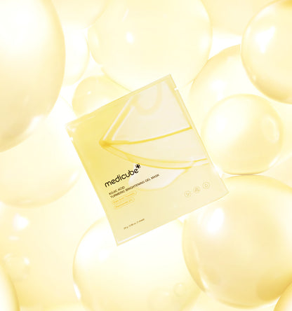 Medicube Kojic Acid Tumeric Brightening Gel Mask 28g / 0.98 oz. x 4ea 메디큐브 코직애씨드 터메릭 비타 겔 마스크 28g / 0.98 oz. x 4ea