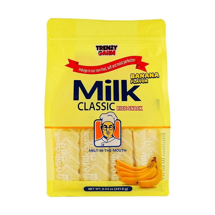 Milk Classic Rice Crackers Banana Flavor 240g 밀크 클래식 쌀과자 바나나 240g ...