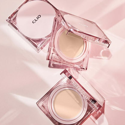 [CLIO] Kill Cover Mesh Glow Cushion 15g + Refill 15g SPF 50+ PA++++ 클리오 킬 커버 메쉬 글로우 쿠션 15g + 리필15g