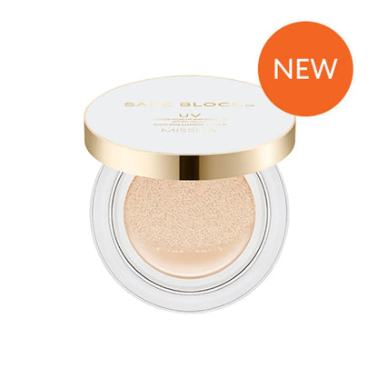 MISSHA Safe Block RX Cover Tone-Up Sun Cushion SPF50+ PA++++ 14g 미샤 세이프 블록 RX 커버 톤업 선쿠션 SPF50+ PA++++ 14g