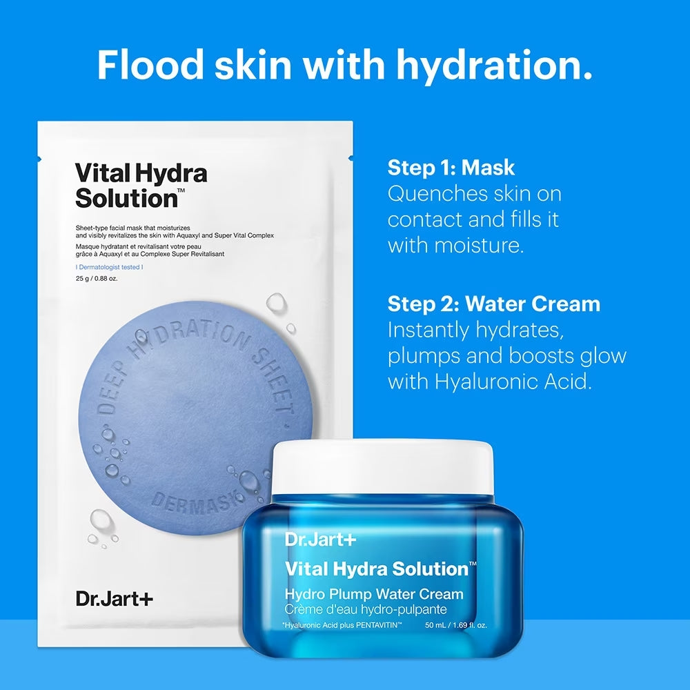 Dr. Jart DERMASK™ WATER JET VITAL HYDRA SOLUTION™ FACE MASK 5EA