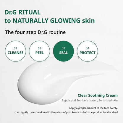 Dr.G Red Blemish Clear Soothing Cream 50mL X 2ea + 10mL x 2ea 닥터지 레드 블레미쉬 클리어 수딩 크림 50mL x 2ea + 10mL x 2ea