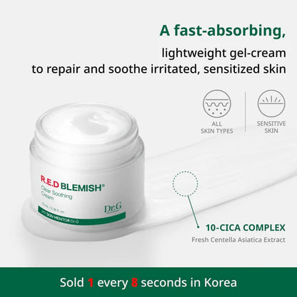 Dr.G Red Blemish Clear Soothing Cream 닥터지 레드 블레미쉬 클리어 수딩 크림 70ml