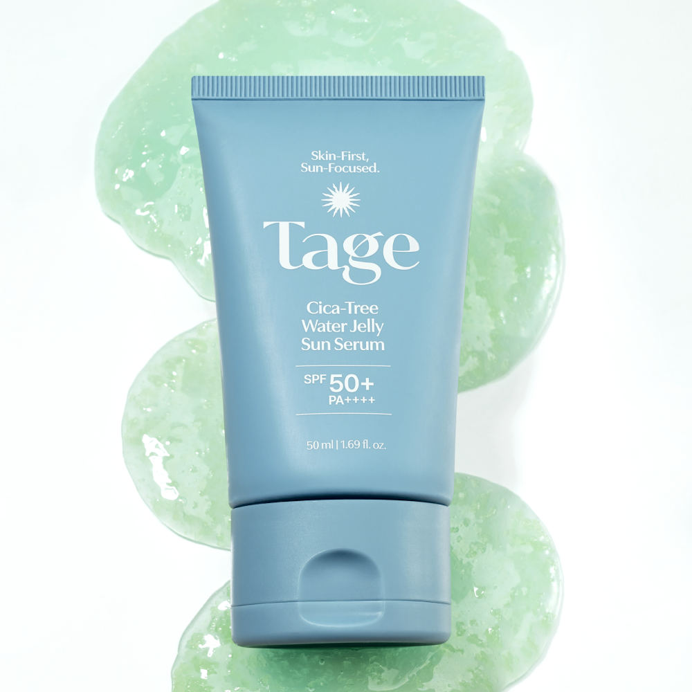 [전소미 선크림] Tage Cica-Tree Water Jelly Sun Serum SPF50+ PA++++ 50 ml / 1.69 fl. oz. 테이지 시카트리 워터젤리 선세럼 SPF50+ PA++++ 50 ml / 1.69 fl. oz.