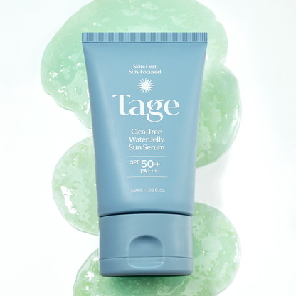 [전소미 선크림] Tage Cica-Tree Water Jelly Sun Serum SPF50+ PA++++ 50 ml / 1.69 fl. oz. 테이지 시카트리 워터젤리 선세럼 SPF50+ PA++++ 50 ml / 1.69 fl. oz.