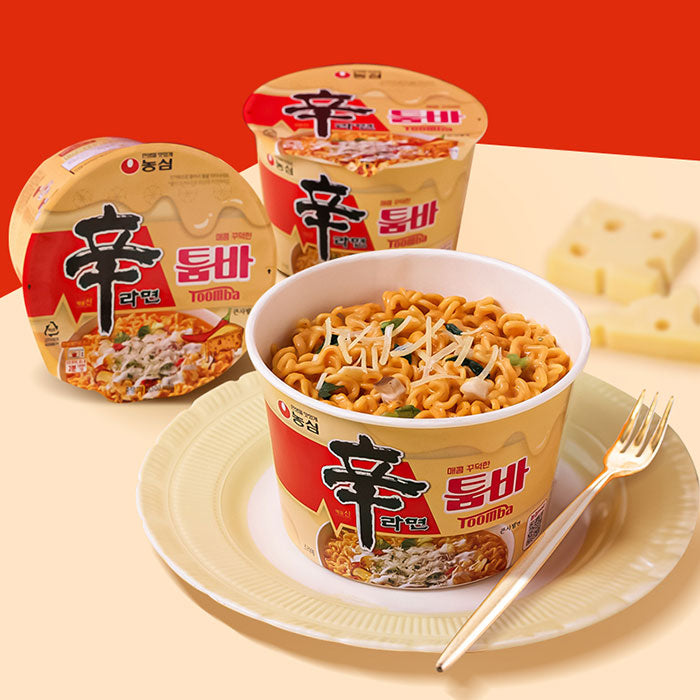 [PACK OF 3] Nongshim Shin Ramyeon Toomba Spicy Creamy Noodles Big Bowl 113g 농심 신라면 매콤 꾸덕한 툼바 큰사발면 113g