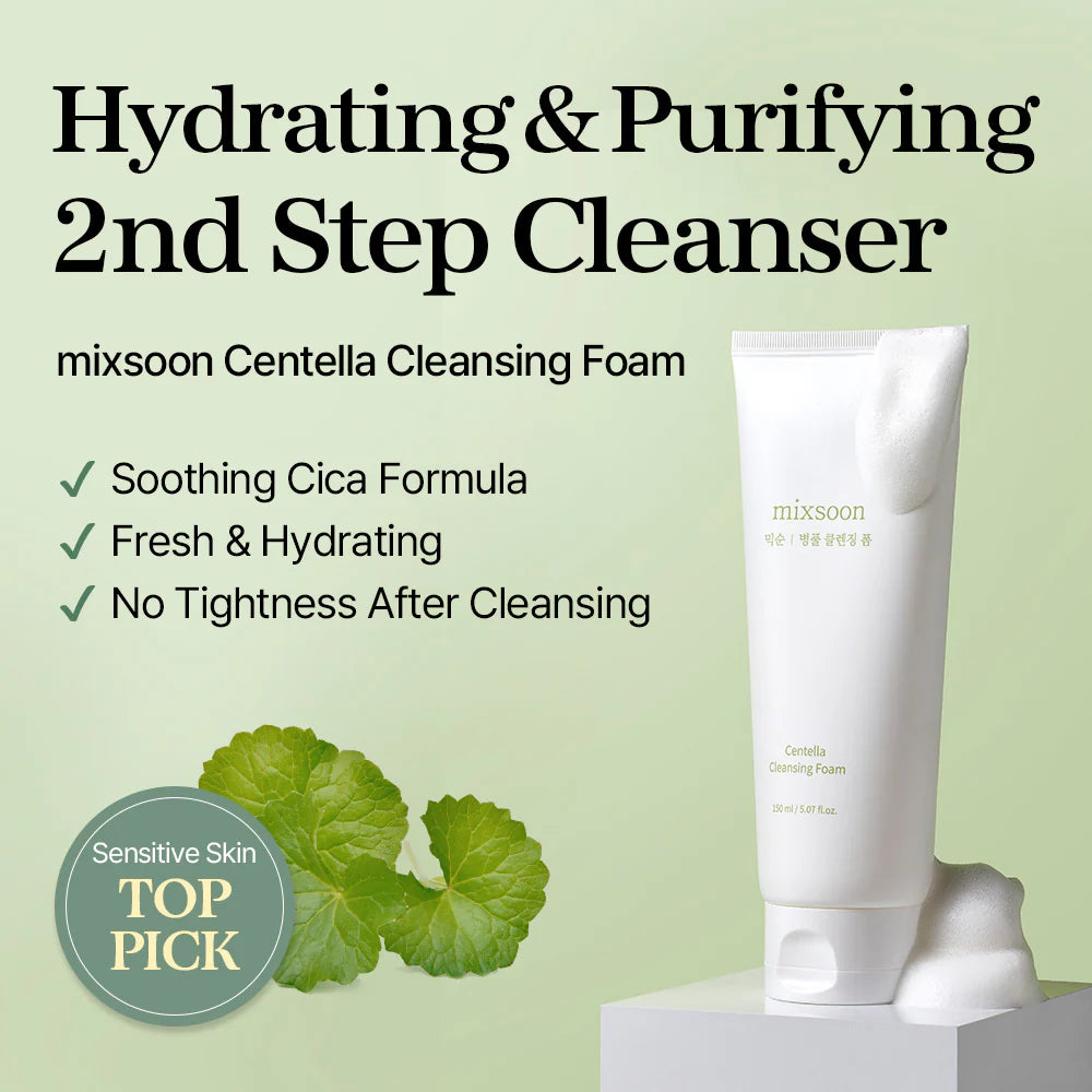 MIXSOON Centella Cleansing Foam 150ml 믹순 병풀 클렌징 폼 150ml