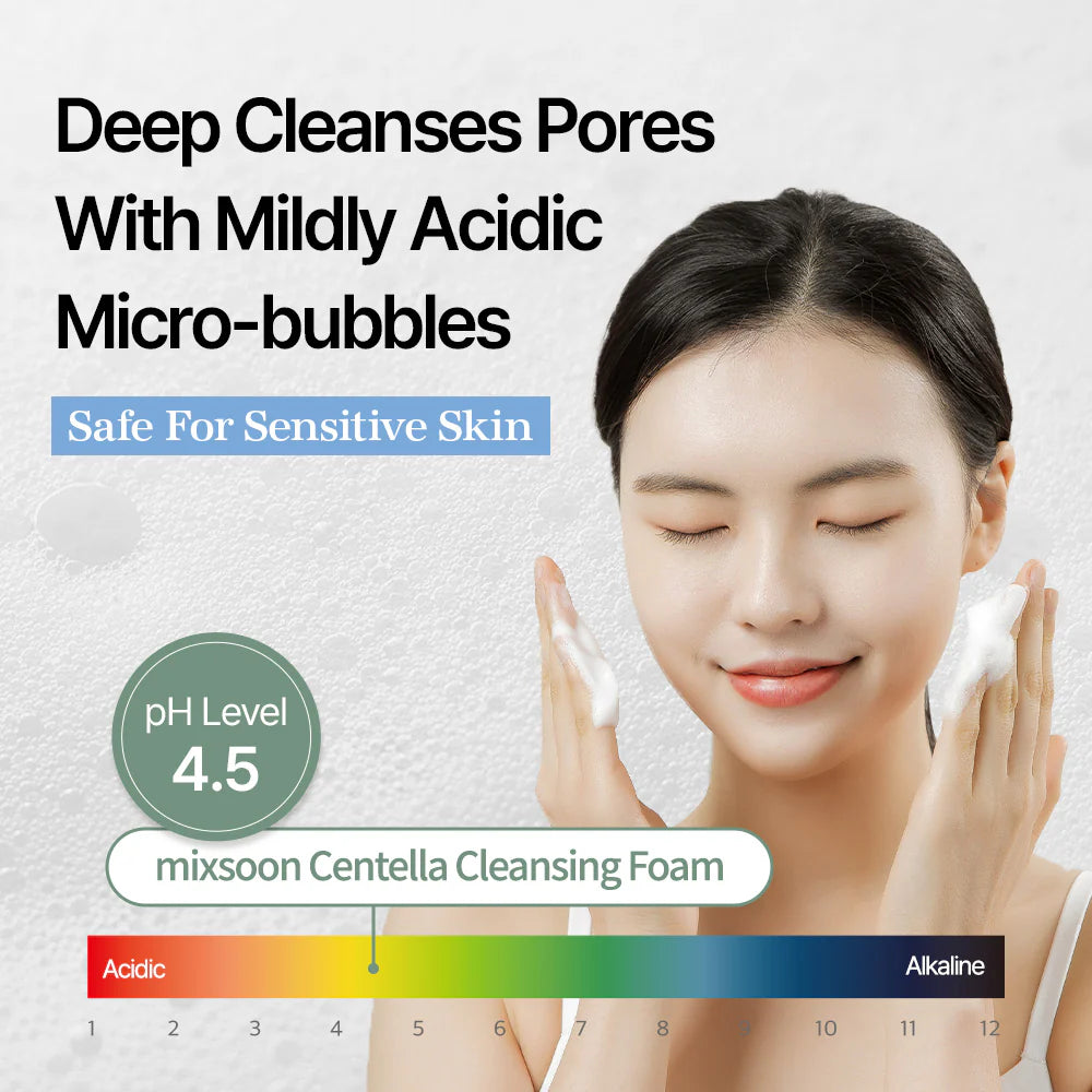 MIXSOON Centella Cleansing Foam 150ml 믹순 병풀 클렌징 폼 150ml