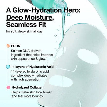 Anua PDRN Hyaluronic Acid Capsule 100 Serum Mask 10 Sheets 아누아 PDRN 히알루론산 캡슐 100 세럼 마스크 10매입