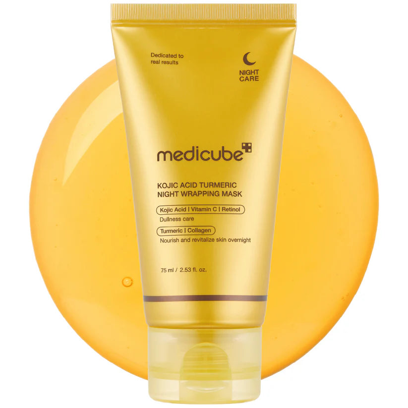 Medicube Kojic Acid Tumeric Night Wrapping Mask 75ml / 2.53 fl. oz. 메디큐브 코직애씨드 터메릭 비타 랩핑마스크 75ml / 2.53 fl. oz.