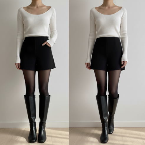 [쿠팡 베스트셀링🔥] Balance & Fit Winter Fleece Illusion Tights 밸런스앤핏 겨울 기모 착시스타킹