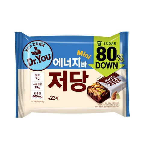 Dr. You Low Sugar Energy Bar Mini 324g (10.3g x 23ea) 닥터유 저당 에너지바 미니 324g (10.3g x 23ea)