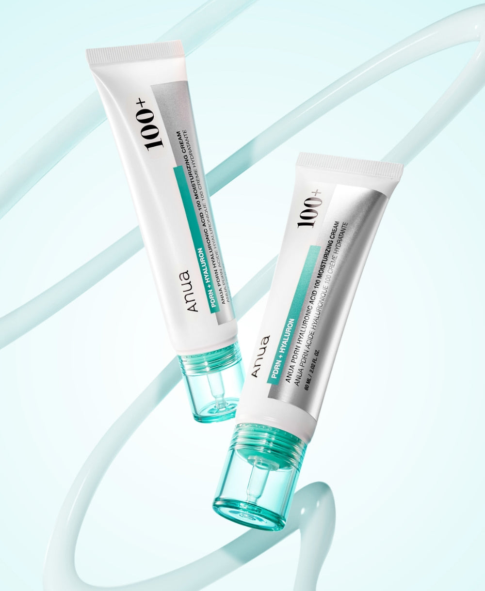 ANUA PDRN Hyaluronic Acid 100 Moisturizing Cream 60ml / 2.02 fl. oz. 아누아 PDRN 히알루론산 100 수분 크림 60ml / 2.02 fl. oz.