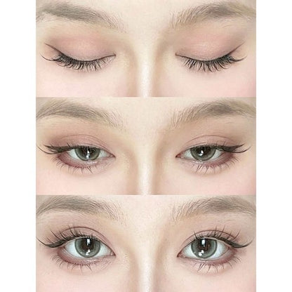 AMILIM Natural No Glue Cluster Eyelashes Reusable Bulk 11mm Lightweight Fox-Eye Extension Effect 애미림 노글루 가닥손눈썹 11mm 여우디자인 여우속눈썹 속눈썹 대용량 재사용 가능