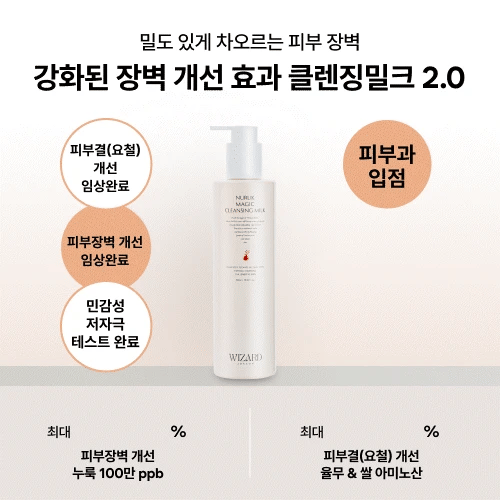 WIZARD JOSEON Nuruk Magic Cleansing Milk 2.0 300ml 위자드조선 누룩 클렌징밀크 2.0 300ml