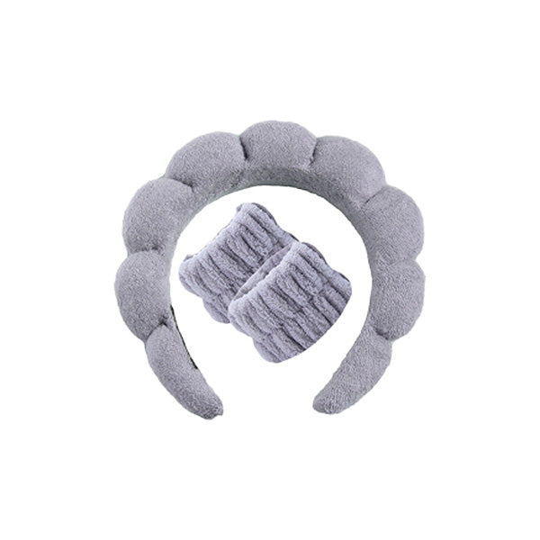 Living Loving Cloud Face Washing Headband + Wrist Wash band Set 4 Color 리빙러빙 구름 세안밴드 손목 세안 세트 세수 마사지 헤어밴드 극세사 머리띠 4종