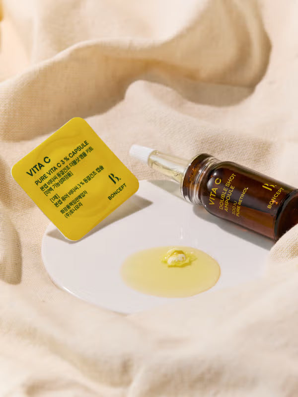 [PACK OF 2] BONCEPT Vita C Freeze-Dried Capsule Double Shot Ampoule Kit 본셉 비타씨 동결 건조 더블샷 앰플 키트