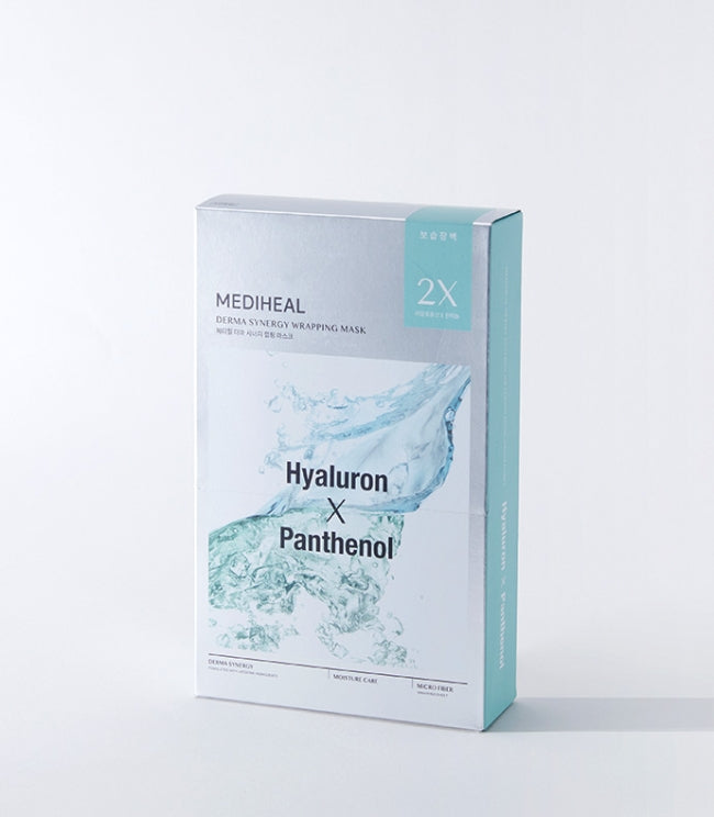MEDIHEAL Derma Synergy Wrapping Mask Moisture Barrier Hyaluron X Panthenol 4EA 메디힐 더마 시너지 랩핑 마스크 보습장벽 히알루론산 X 판테놀 4매입