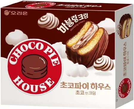 Winter Special Limited Edition**Orion Choco Pie House Choco and Cream 408g (34g X 12ea) 오리온 초코파이 하우스 초코 앤 크림 408g (34g X 12ea)