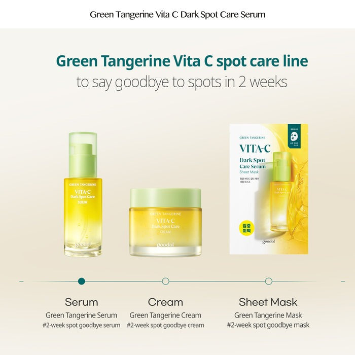 GOODAL GREEN TANGERINE VITA C DARK SPOT CARE SERUM REFILL EDITION 50ml + Refill 50ml 구달 청귤 비타씨 잡티 케어 세럼 리필 에디션 50ml + 리필 50ml