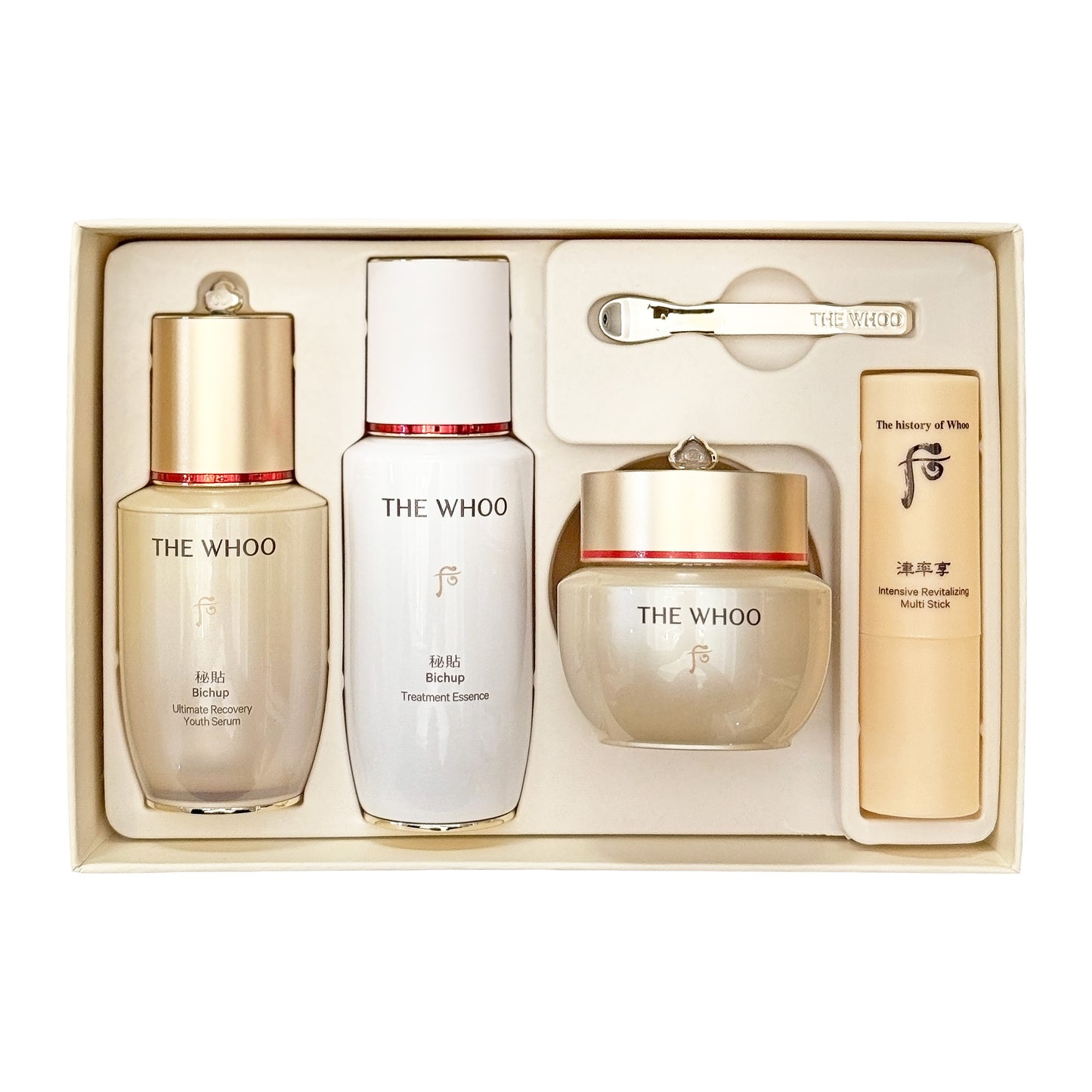 Newest 2025ver** The history of Whoo Bichup Royal Anti-Aging Duo Special Set with Jinyulhyang Multi Stick / 더 후 비첩 로얄 안티에이징 진율향 멀티스틱 스페셜 세트