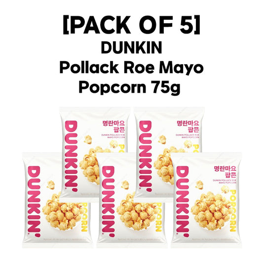 [PACK OF 5] DUNKIN Pollack Roe Mayo Popcorn 75g 던킨 명란마요 팝콘 75g