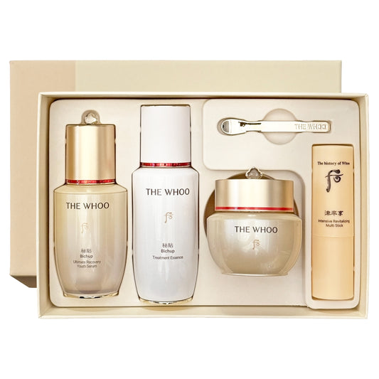 Newest 2025ver** The history of Whoo Bichup Royal Anti-Aging Duo Special Set with Jinyulhyang Multi Stick / 더 후 비첩 로얄 안티에이징 진율향 멀티스틱 스페셜 세트