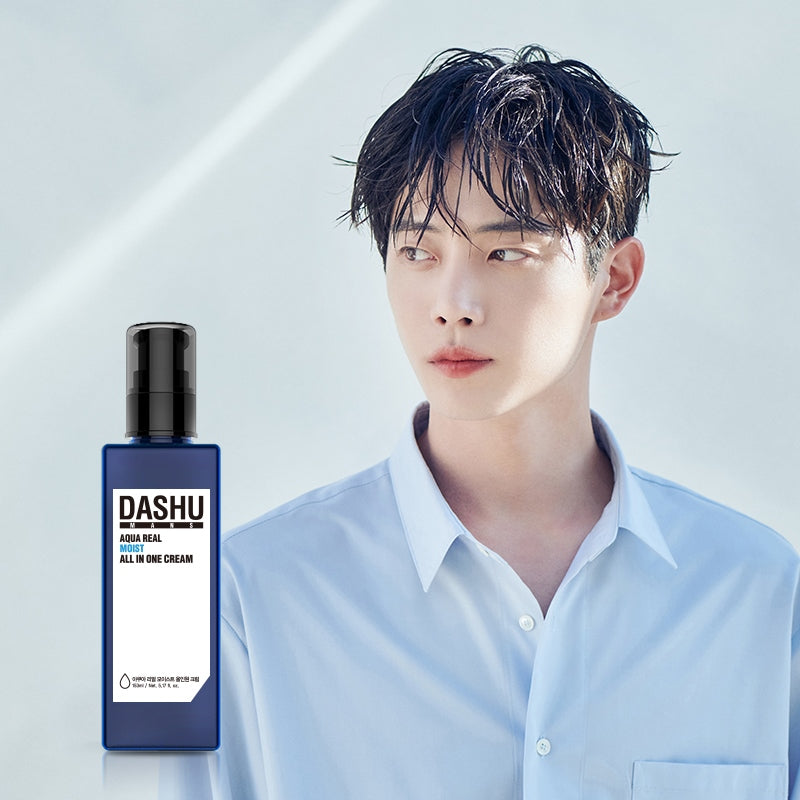 DASHU Men's Aqua Real Moist All-in-One Cream 153ml 다슈 맨즈 아쿠아 리얼 모이스트 올인원크림 153ml