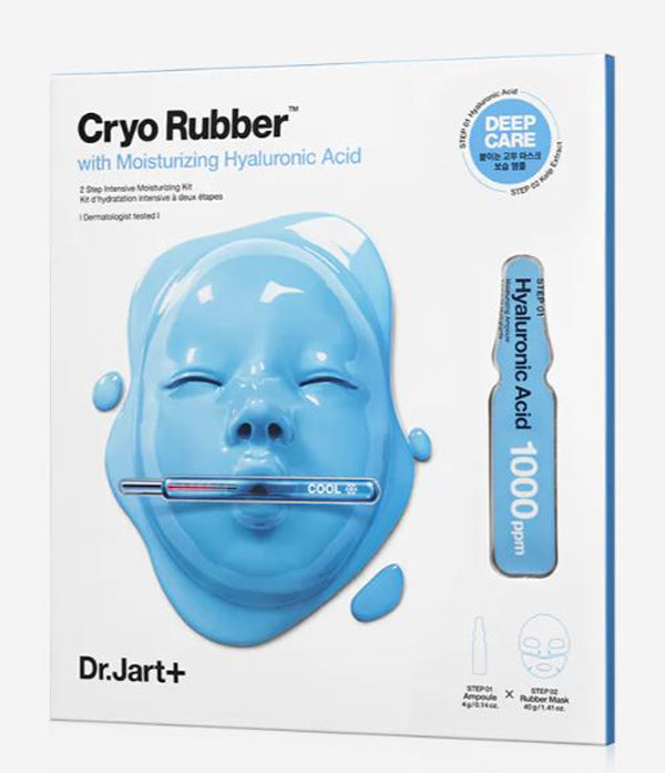 Dr.Jart Dermask Cryo Rubber Facial Mask Pack New Upgrade Ampoule + Rubber Mask 2 Step Kit 닥터자르트 크라이오 러버 마스크팩