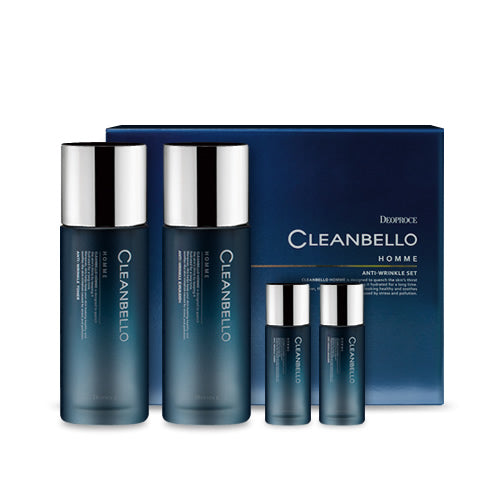 DEOPROCE CLEANBELLO HOMME ANTI-WRINKLE SET 디오프러스 크린벨라 옴므 안티-링클 세트