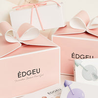 EDGEU SPECIAL GIFT SET Press on Sticker Strips 2 kind with Curing Lamp, Gel Off Serum, gift box (엣지유 스페셜 기프트 세트 2종류 풀컬러 샵젤, 베이크드 젤티이 램프, 젤 오프 세럼, 기프트 박스)