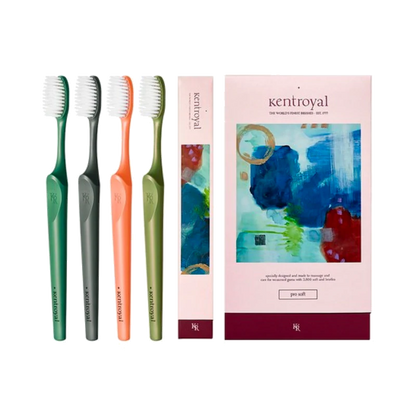 KENT ROYAL PRO SOFT TOOTHBRUSH (PACK OF 4) 켄트 로얄 프로 소프트 칫솔 4개입